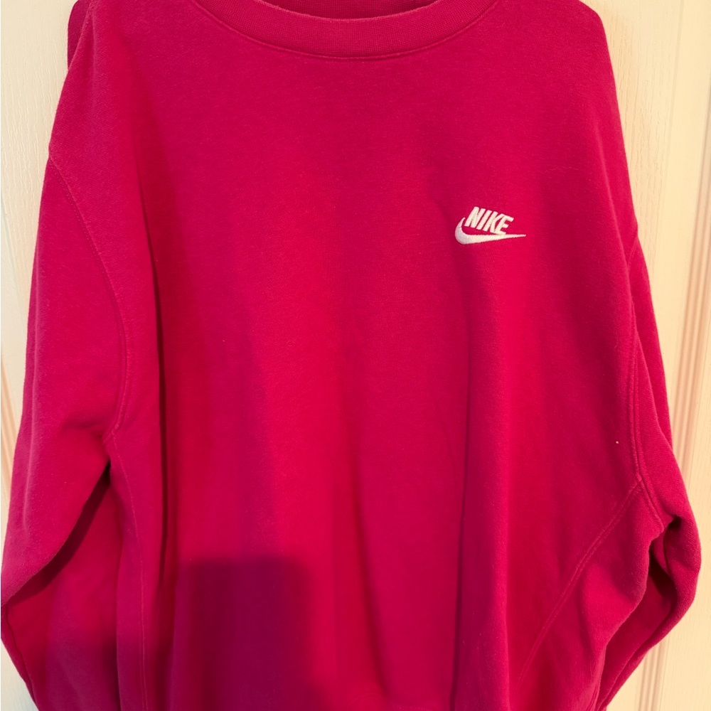 Nike Women's Bold Red Crew Neck Sweater